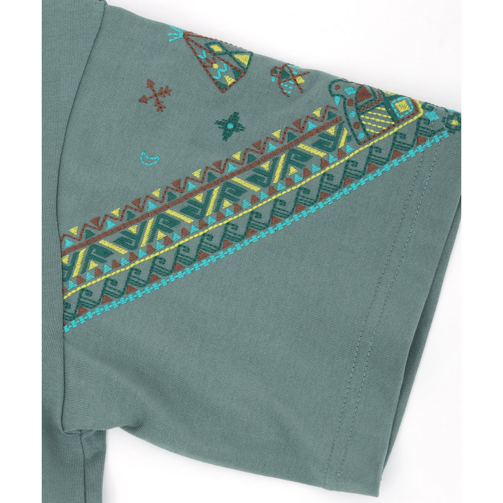 バンダナスリーブ刺繍Tシャツ19