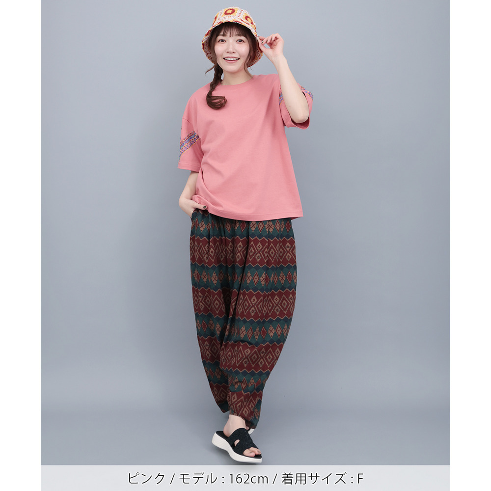 バンダナスリーブ刺繍Tシャツ3