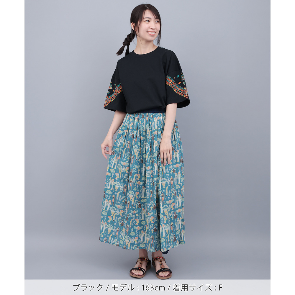 バンダナスリーブ刺繍Tシャツ7