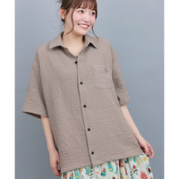 機能性シアサッカー半袖シャツ