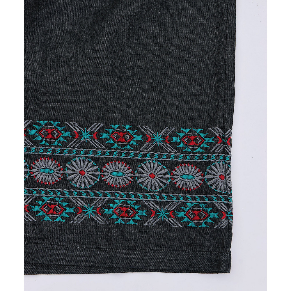 ネイティブシルバー刺繍パンツ17