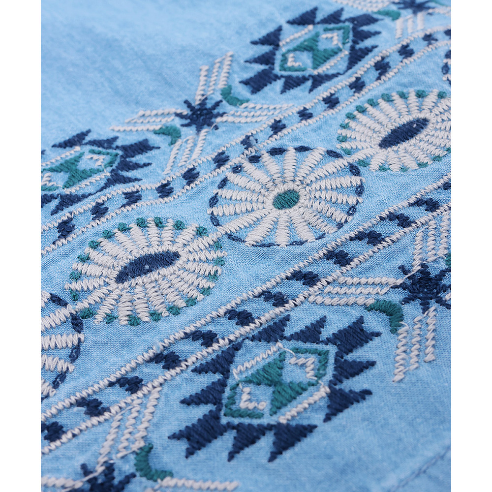 ネイティブシルバー刺繍パンツ18