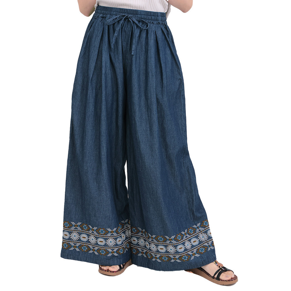 ネイティブシルバー刺繍パンツ8