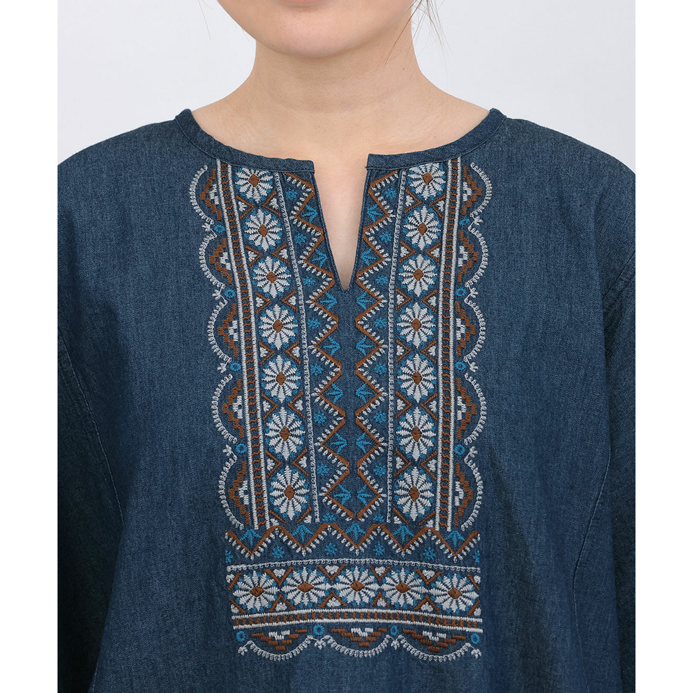 ネイティブシルバー刺繍プルオーバー13