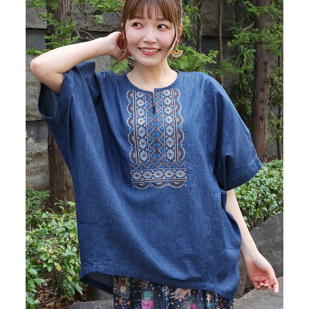 ネイティブシルバー刺繍プルオーバー4