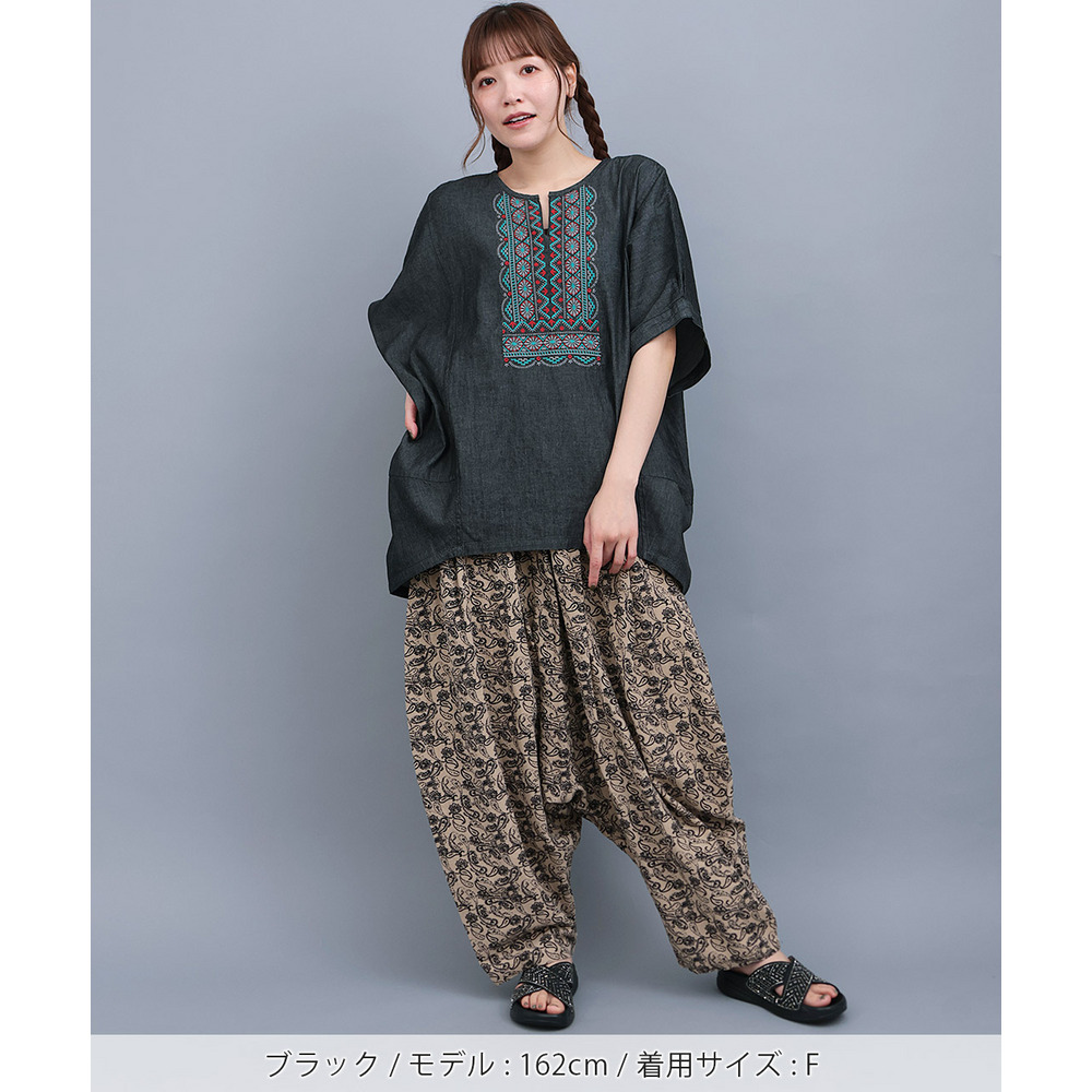 ネイティブシルバー刺繍プルオーバー5