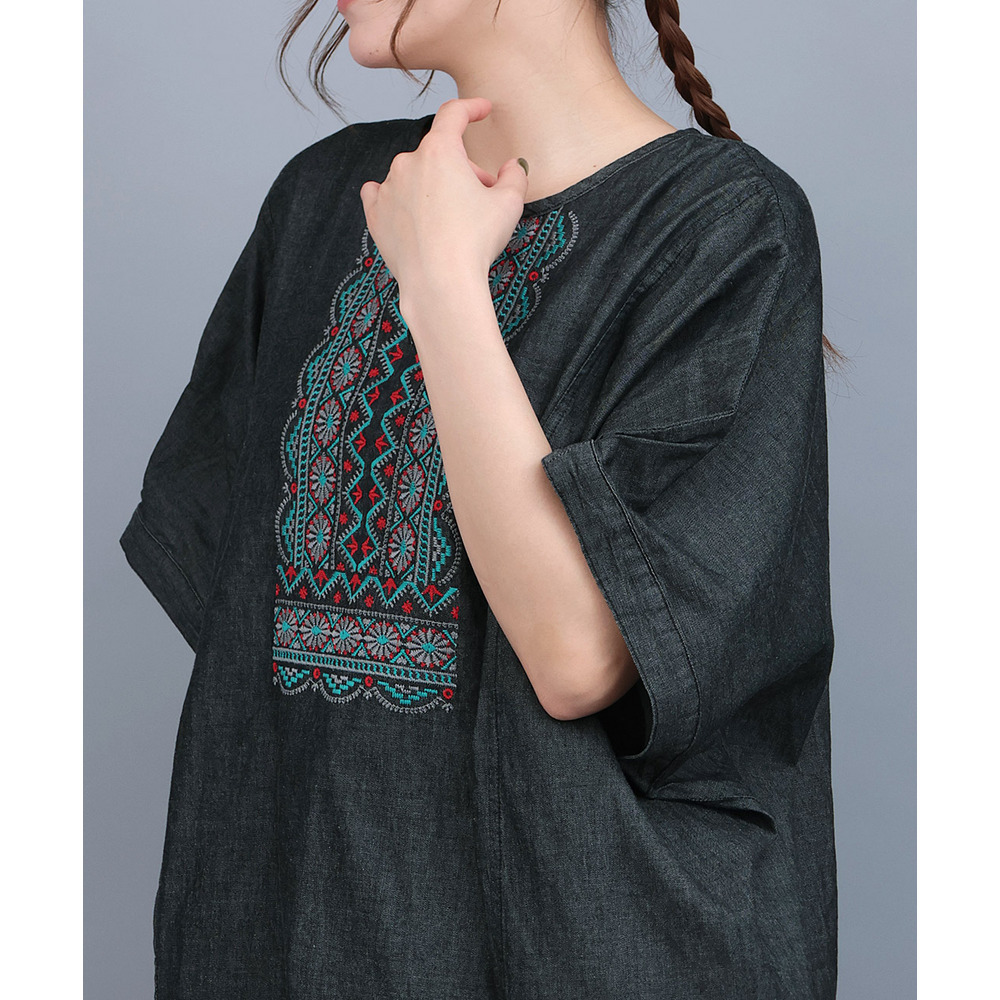 ネイティブシルバー刺繍プルオーバー7