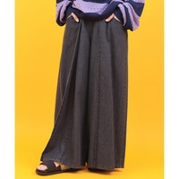 Orale! フロントタックワイドデニムパンツ