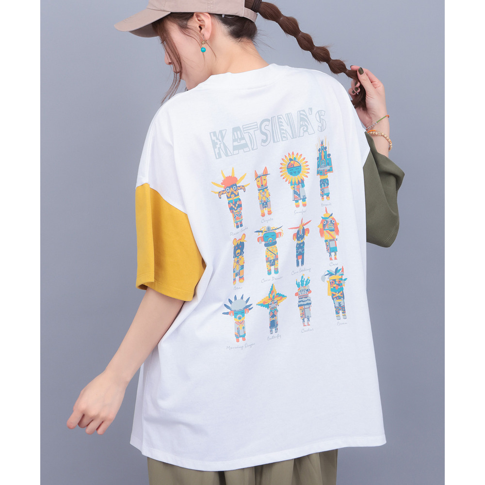 チビカチナプリントTシャツ