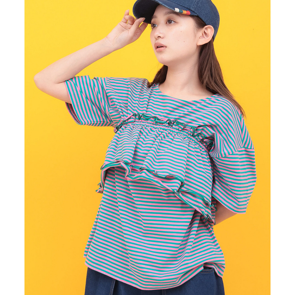 Orale! マルチwayフリルTシャツ