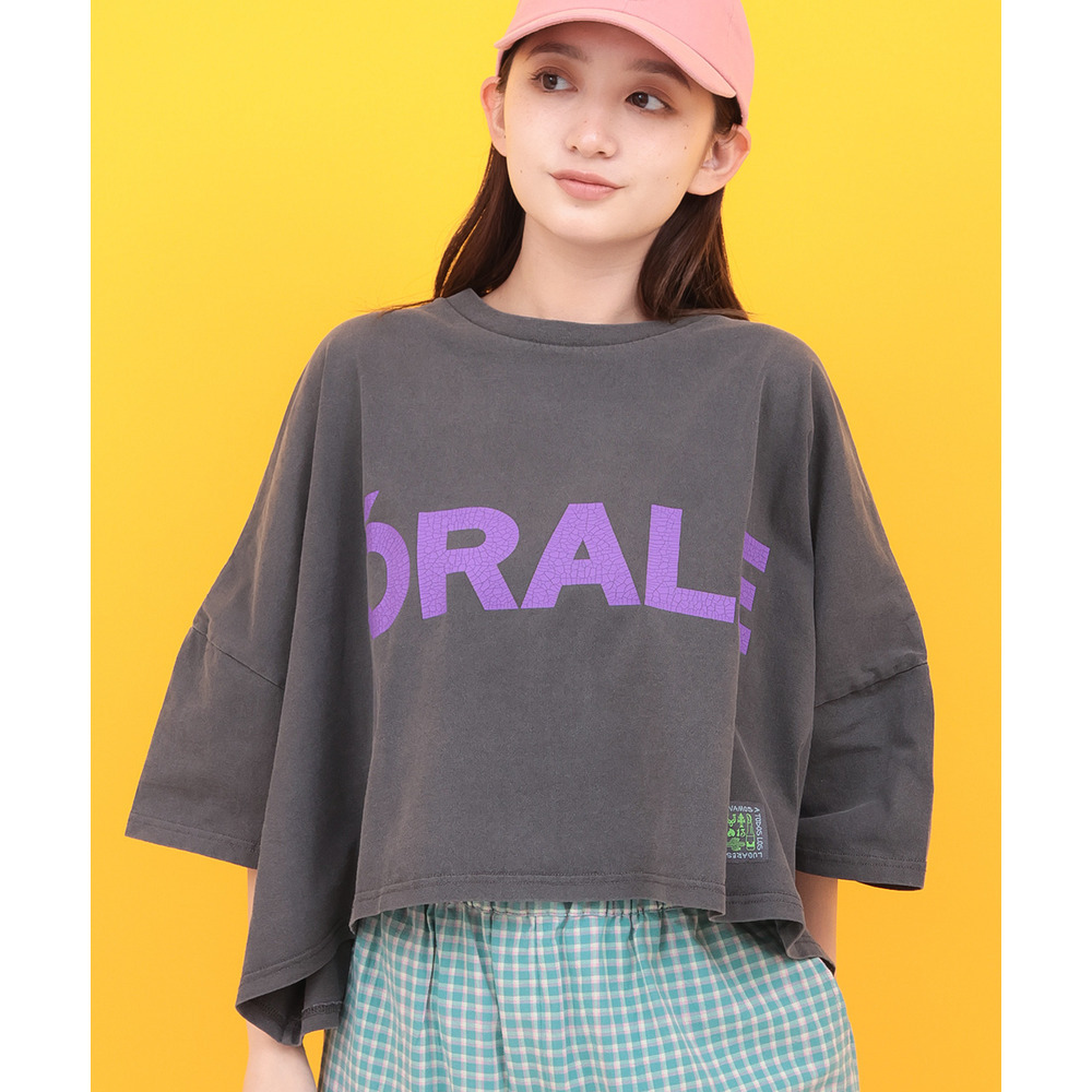 Orale! クラックプリントボリュームショートTシャツ