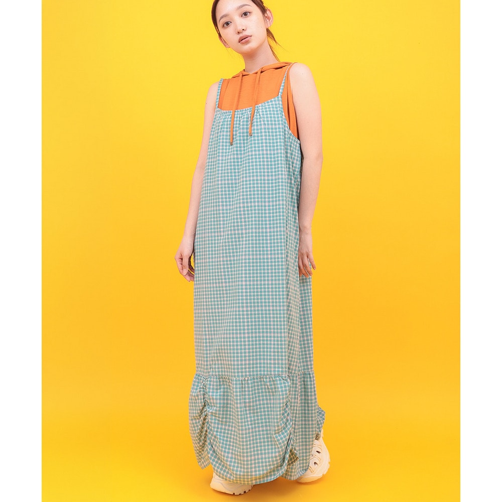 Orale! バブルヘムチェックキャミソールワンピース