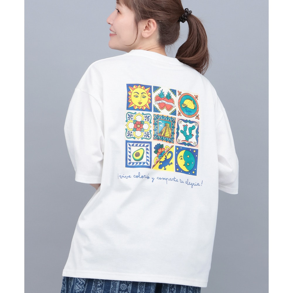 メキシコタイルプリントTシャツ