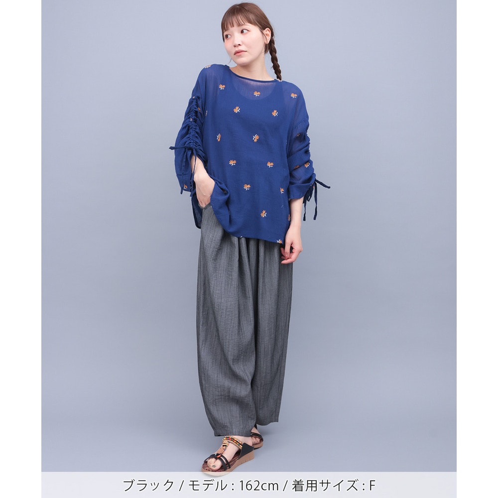 麻調コクーンタックパンツ5