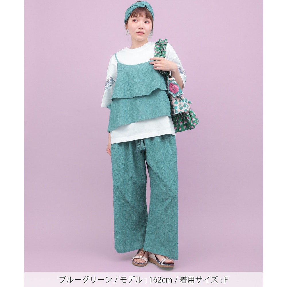 カットジャカードパンツ3