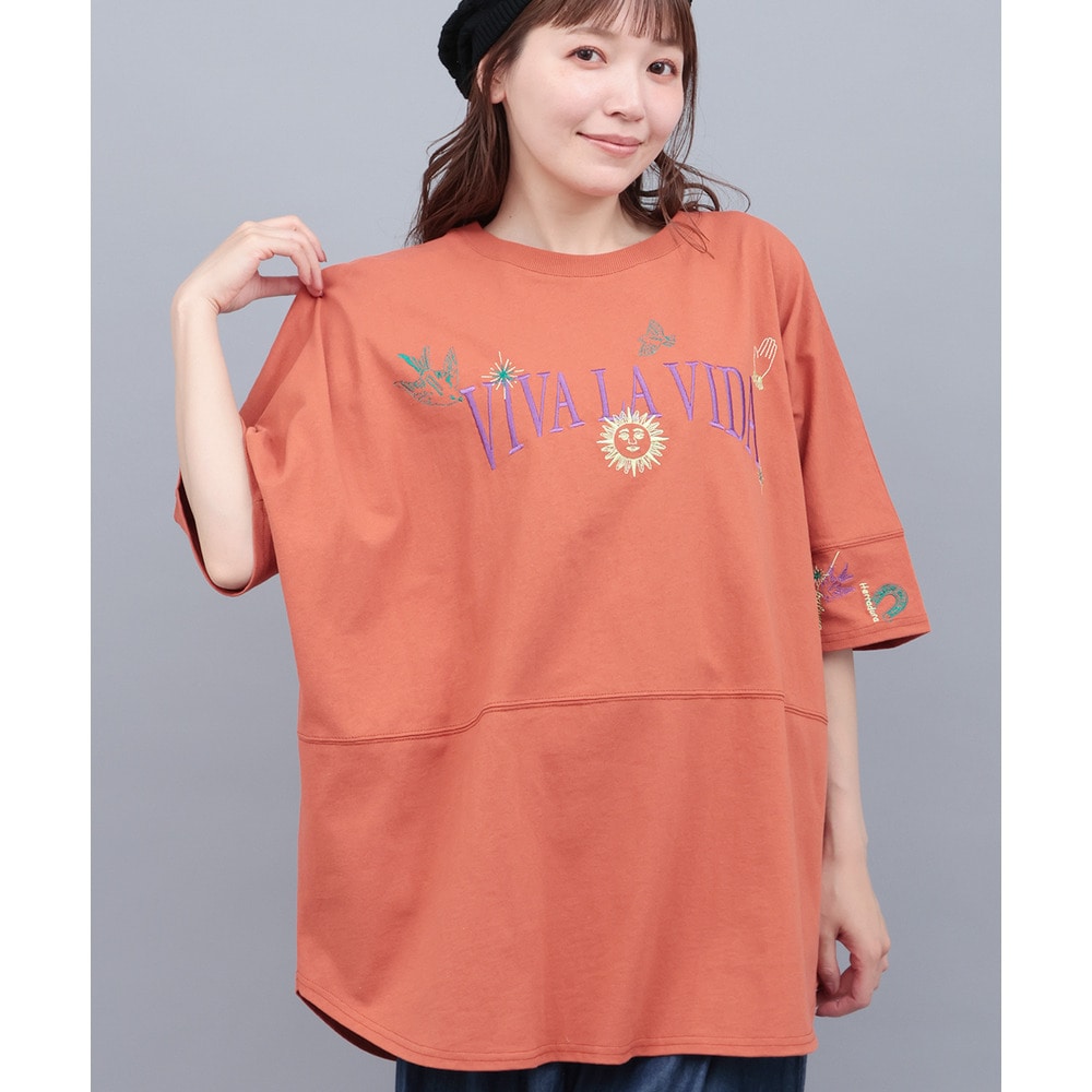 ミラグロ刺繍チュニックTシャツ4