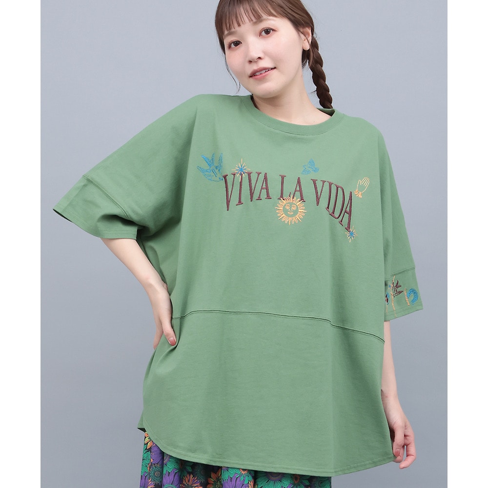 ミラグロ刺繍チュニックTシャツ6
