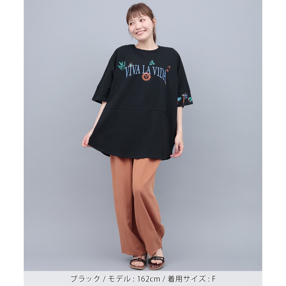 ミラグロ刺繍チュニックTシャツ7