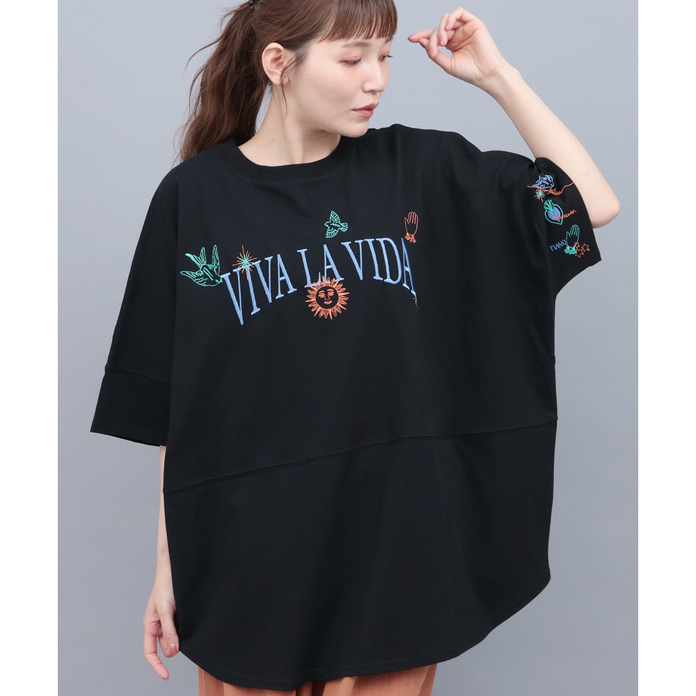 ミラグロ刺繍チュニックTシャツ8