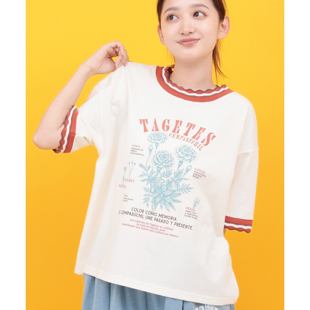 Orale! うねうねリンガーリブTシャツ
