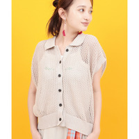 Orale! ポロ衿メッシュニットベスト