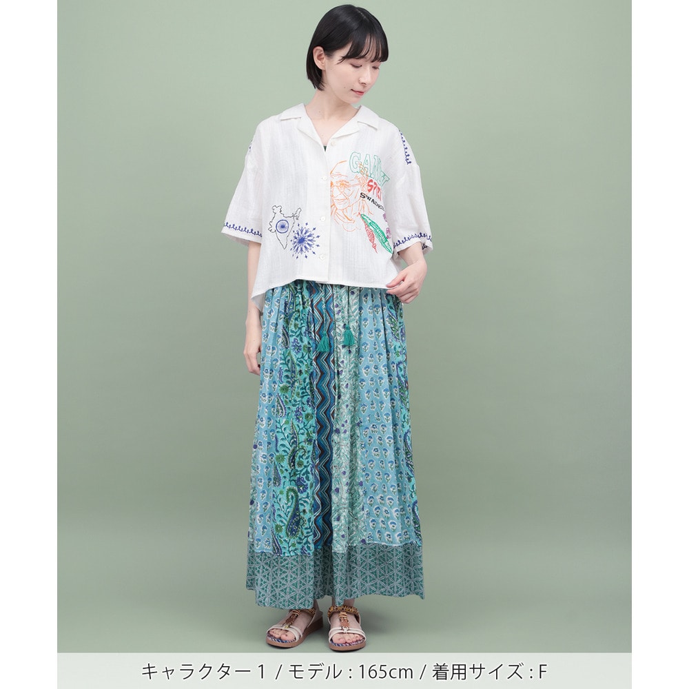 世界の偉人刺繍シャツ1