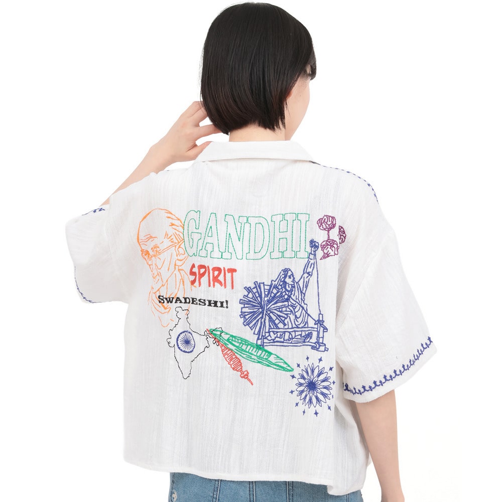 世界の偉人刺繍シャツ12