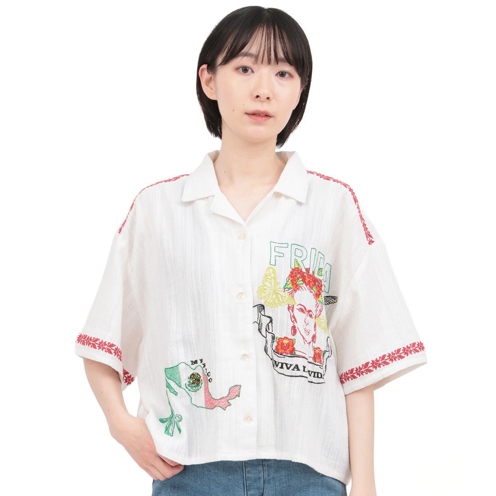 世界の偉人刺繍シャツ16