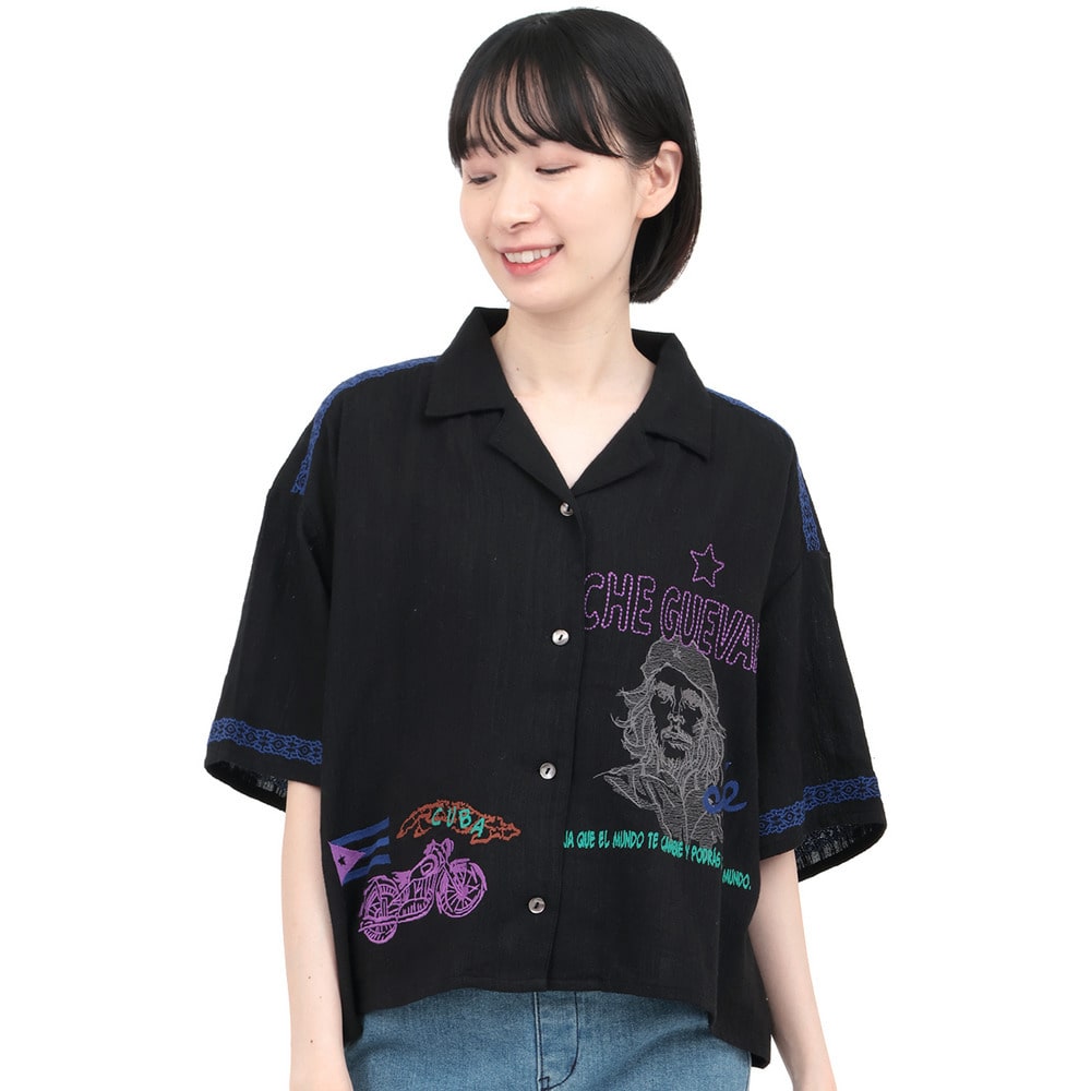世界の偉人刺繍シャツ17