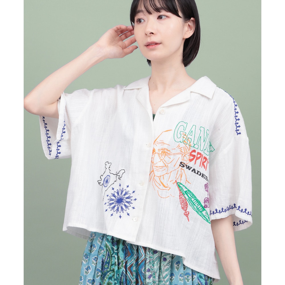 世界の偉人刺繍シャツ2