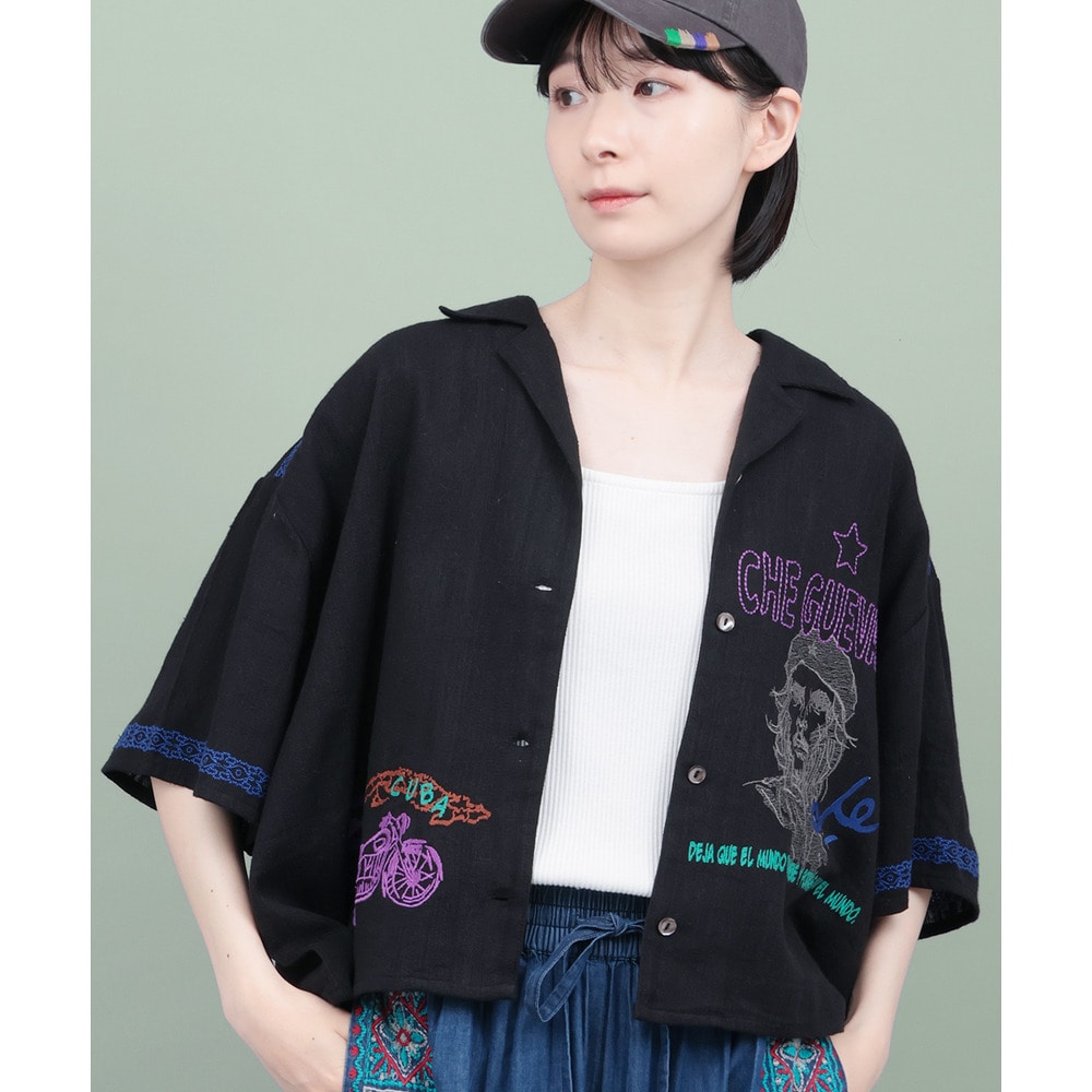 世界の偉人刺繍シャツ9