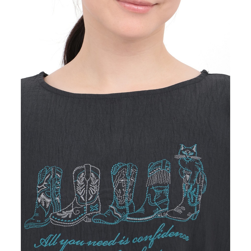 接触冷感ブーツ刺繍Tシャツ12