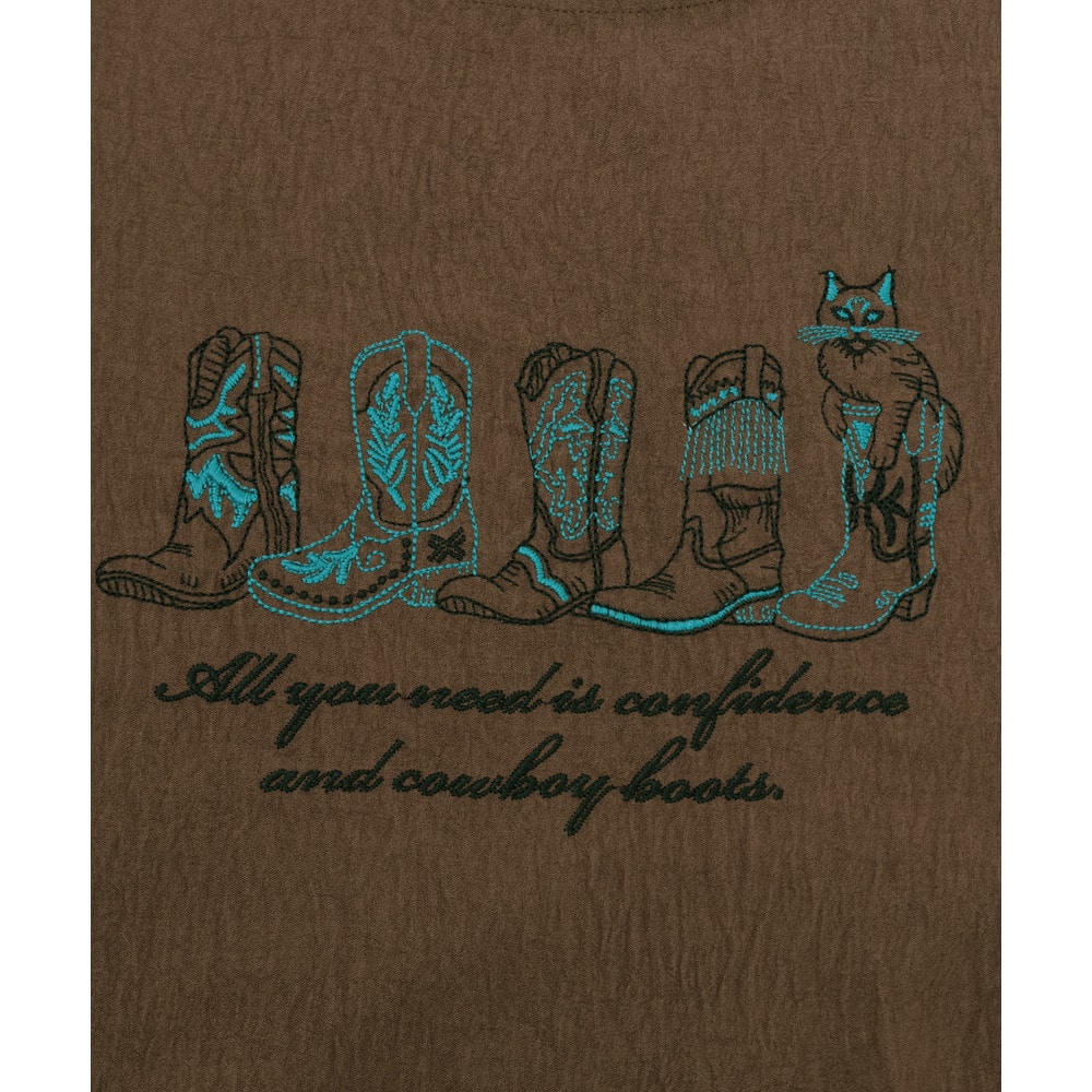 接触冷感ブーツ刺繍Tシャツ16