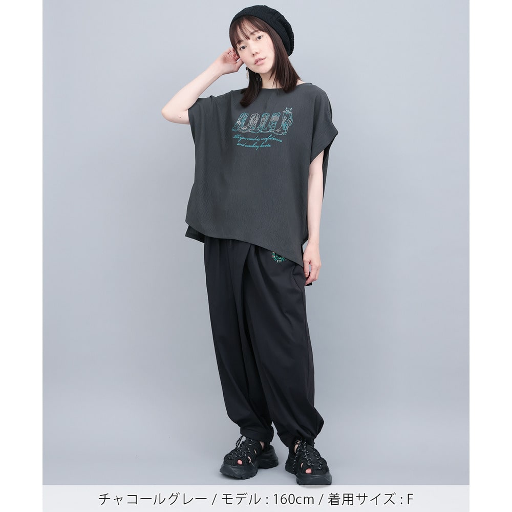 接触冷感ブーツ刺繍Tシャツ5