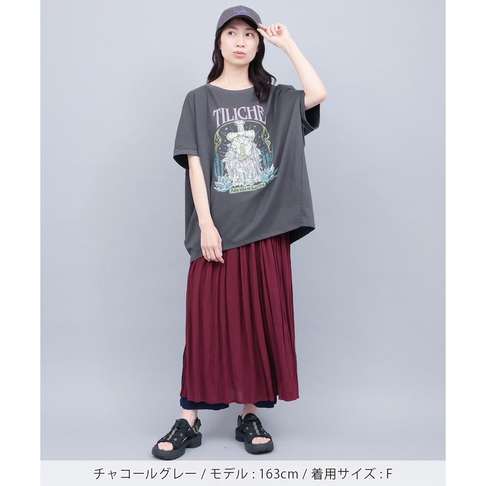 汗染み防止ティリチェプリントプルオーバー5