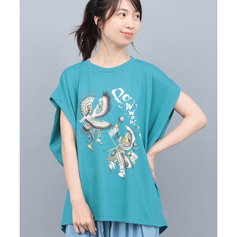 汗染み防止パウワウプリントプルオーバー1