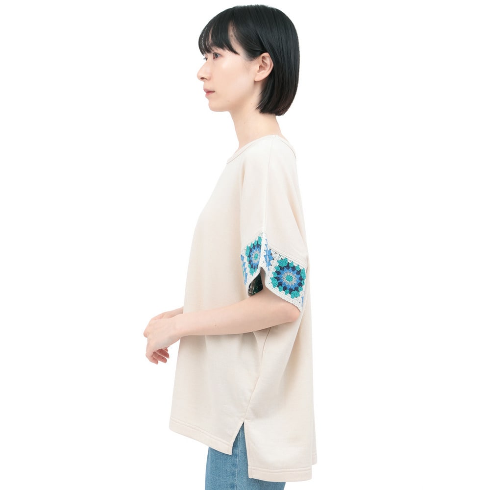 クロシェラインスリーブTシャツ10