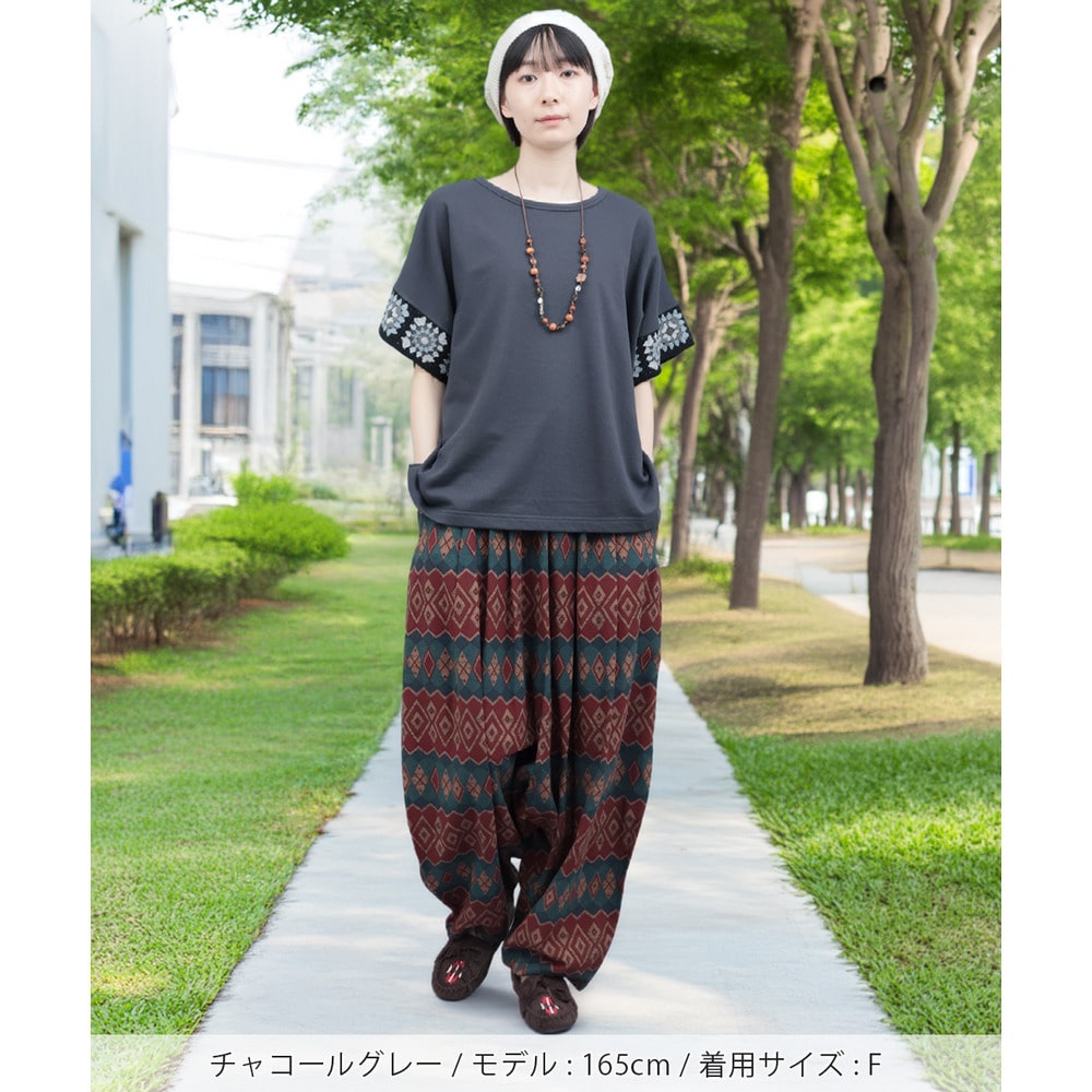クロシェラインスリーブTシャツ5