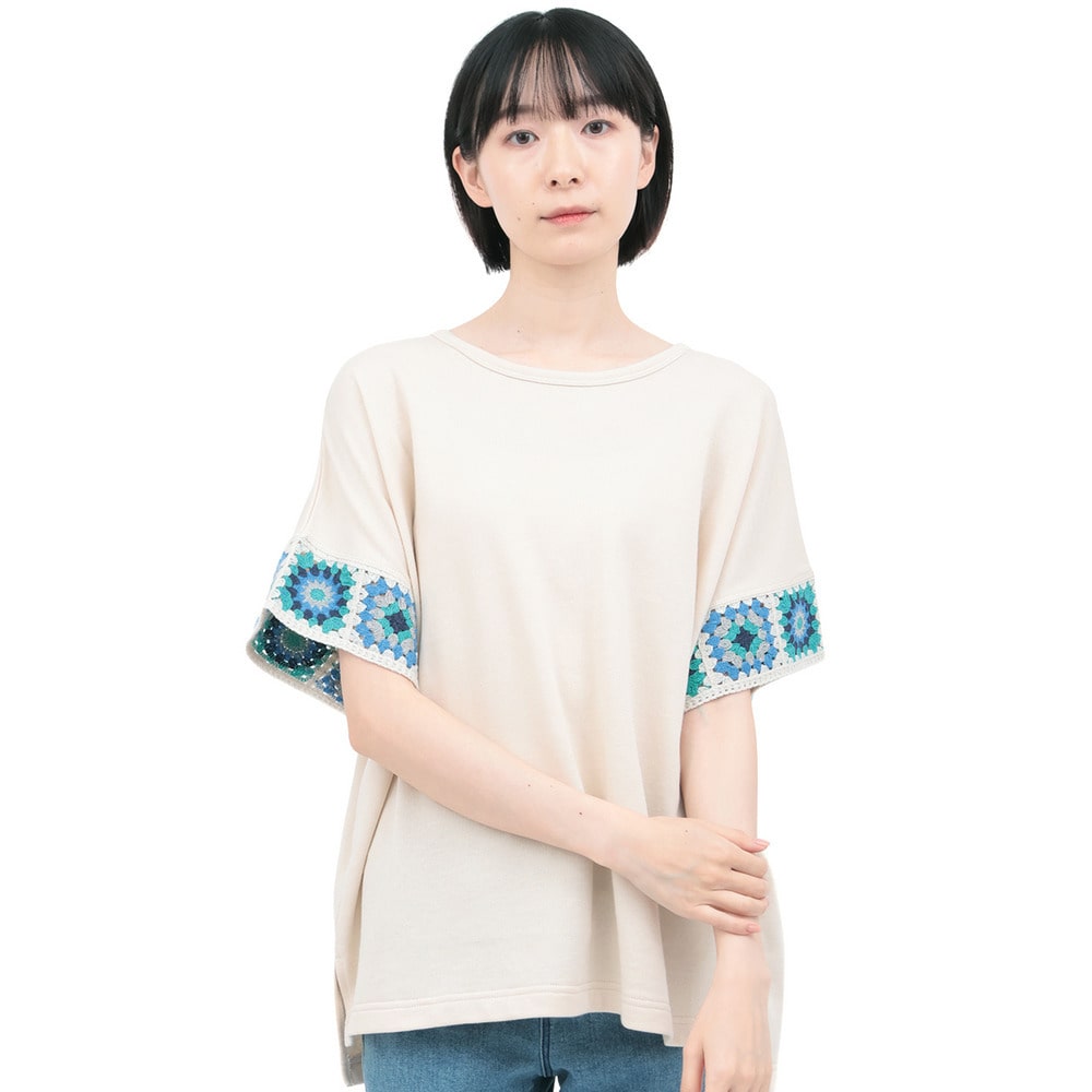 クロシェラインスリーブTシャツ7