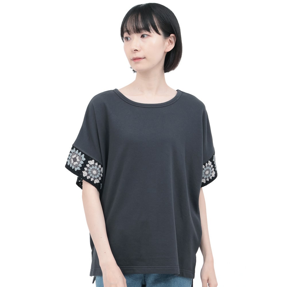 クロシェラインスリーブTシャツ9