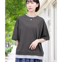 レイヤード風アロー刺繍プルオーバー