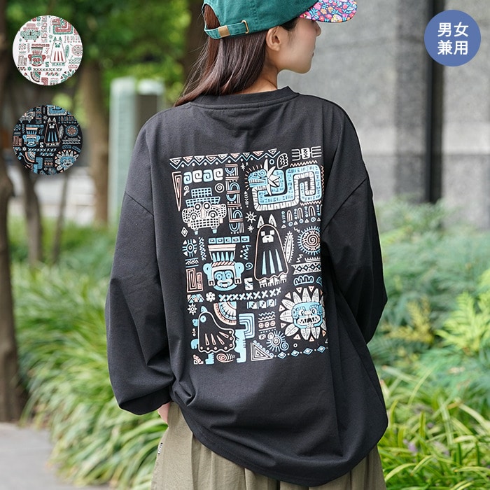 キカおばけ犬ロングTシャツ