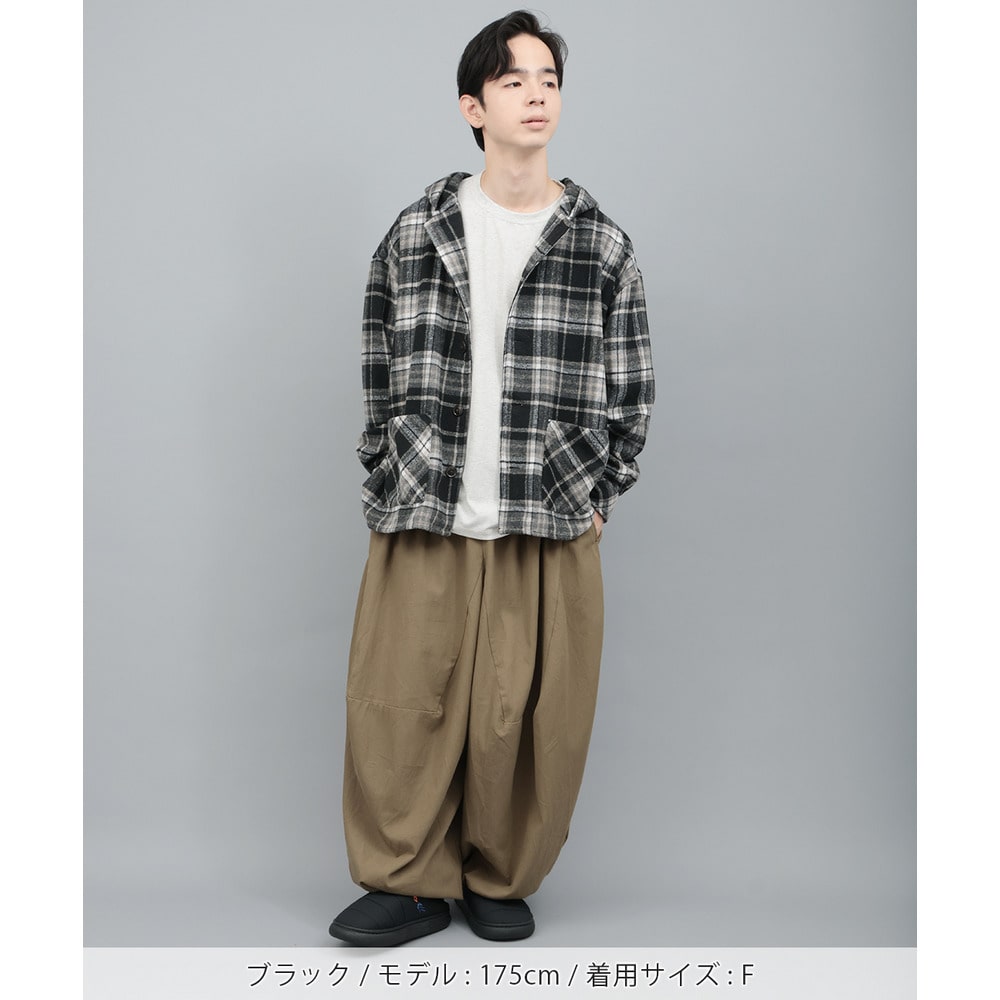 ネルチェックフーディー3