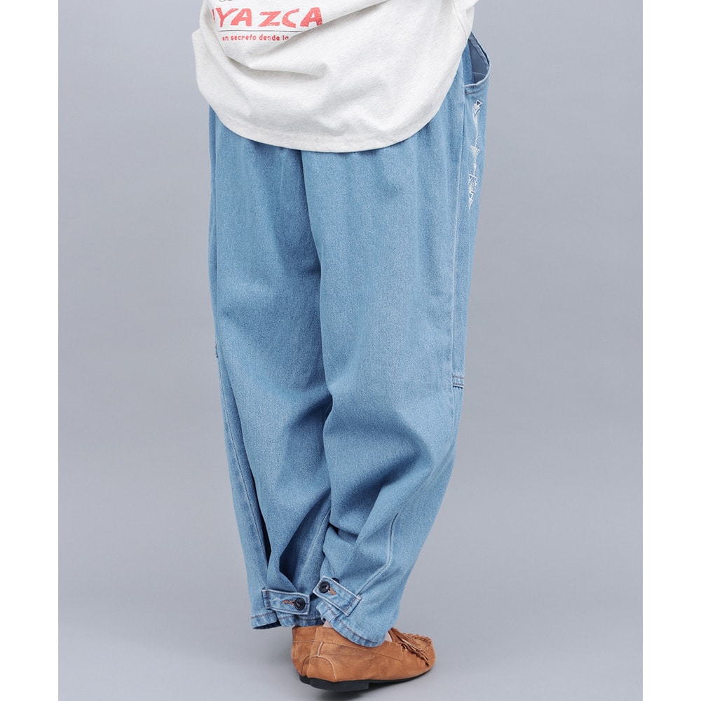 裾タブ付2WAYシルエットデニムパンツ3