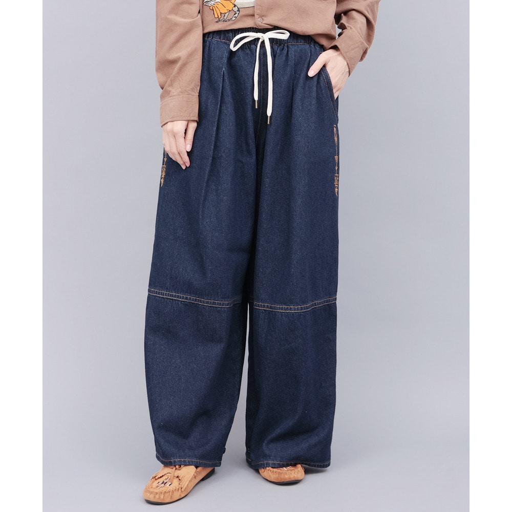裾タブ付2WAYシルエットデニムパンツ1