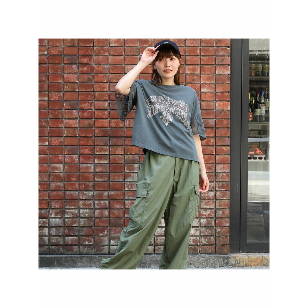 プリントメッシュスリーブ　Ｔシャツ6