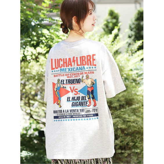 【期間限定価格】ルチャリブレプリント　Ｔシャツ【アリノマ/Alinoma】