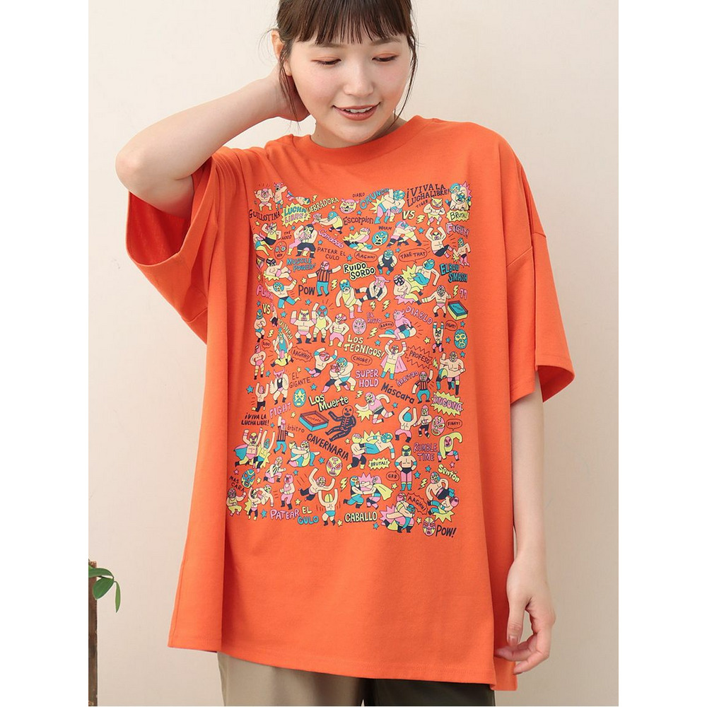 ルチャルチャパニックプリント　Ｔシャツ3