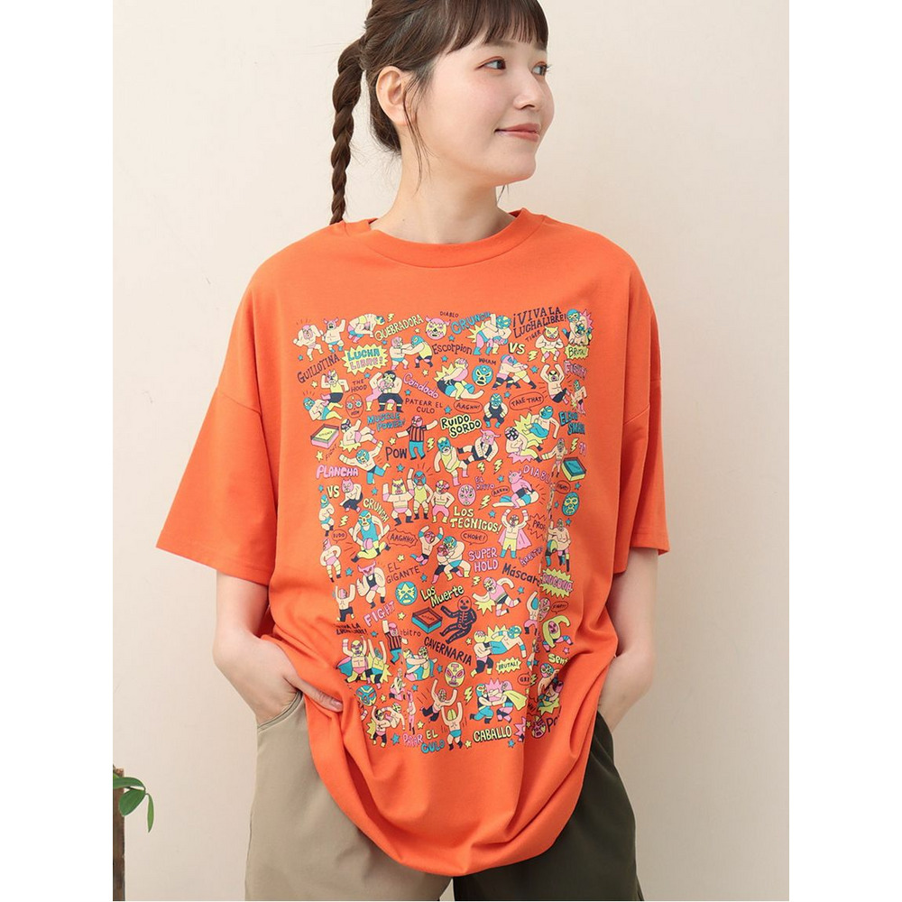 ルチャルチャパニックプリント　Ｔシャツ4