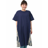 異素材サイドコンビ　ワンピース